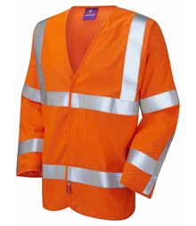 LEO WORKWEAR MESHAW ISO 20471 Cl 3 LFS Sleeved (EN 14116) EN 1149